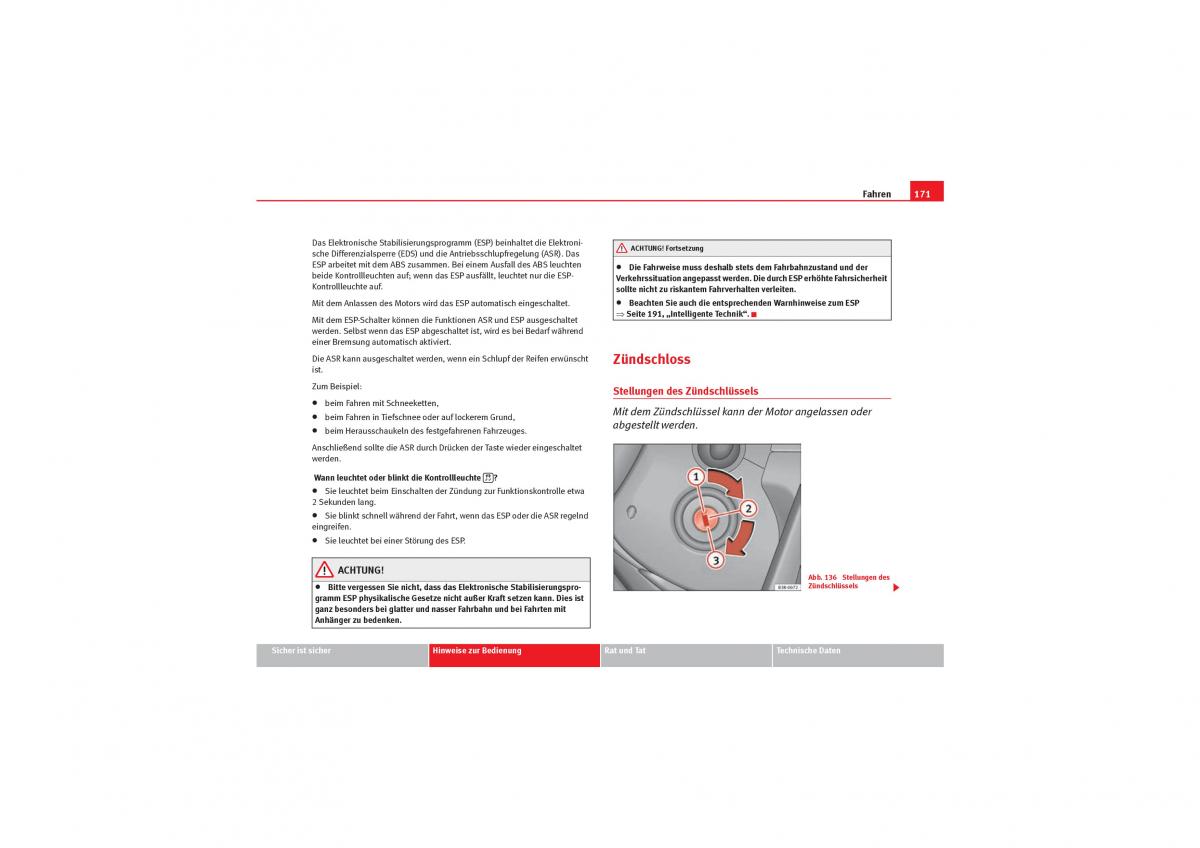 Seat Exeo Handbuch / page 173