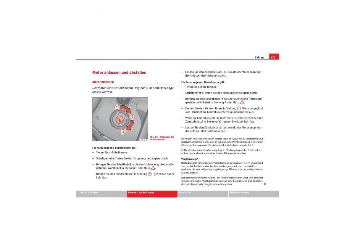 Seat Exeo Handbuch / page 175