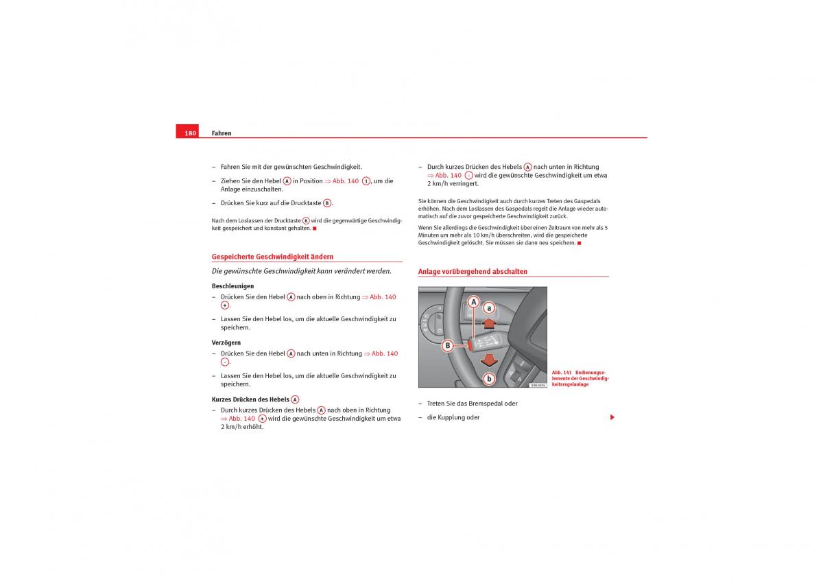 Seat Exeo Handbuch / page 182