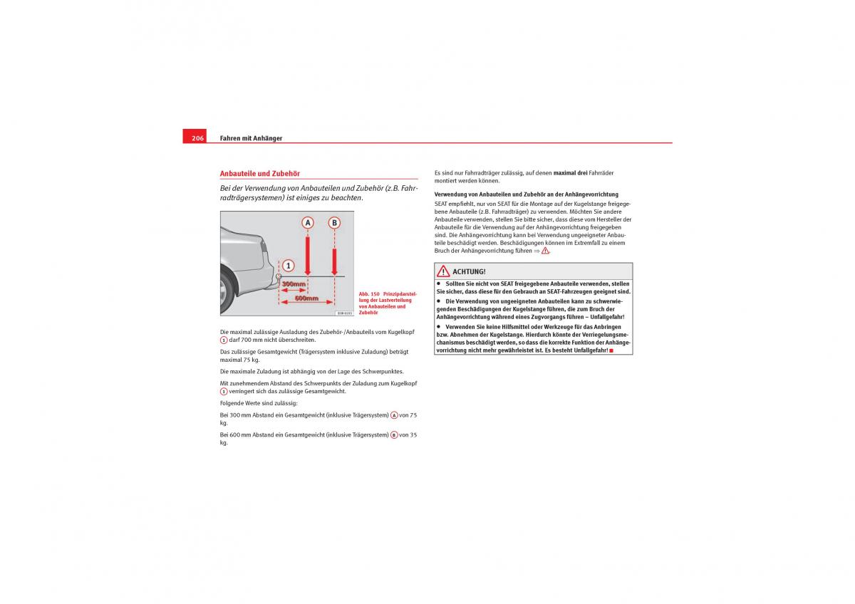 Seat Exeo Handbuch / page 208