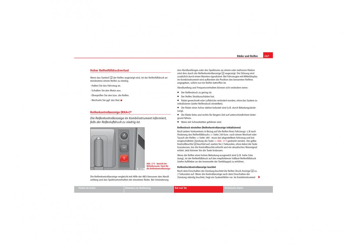 Seat Exeo Handbuch / page 249