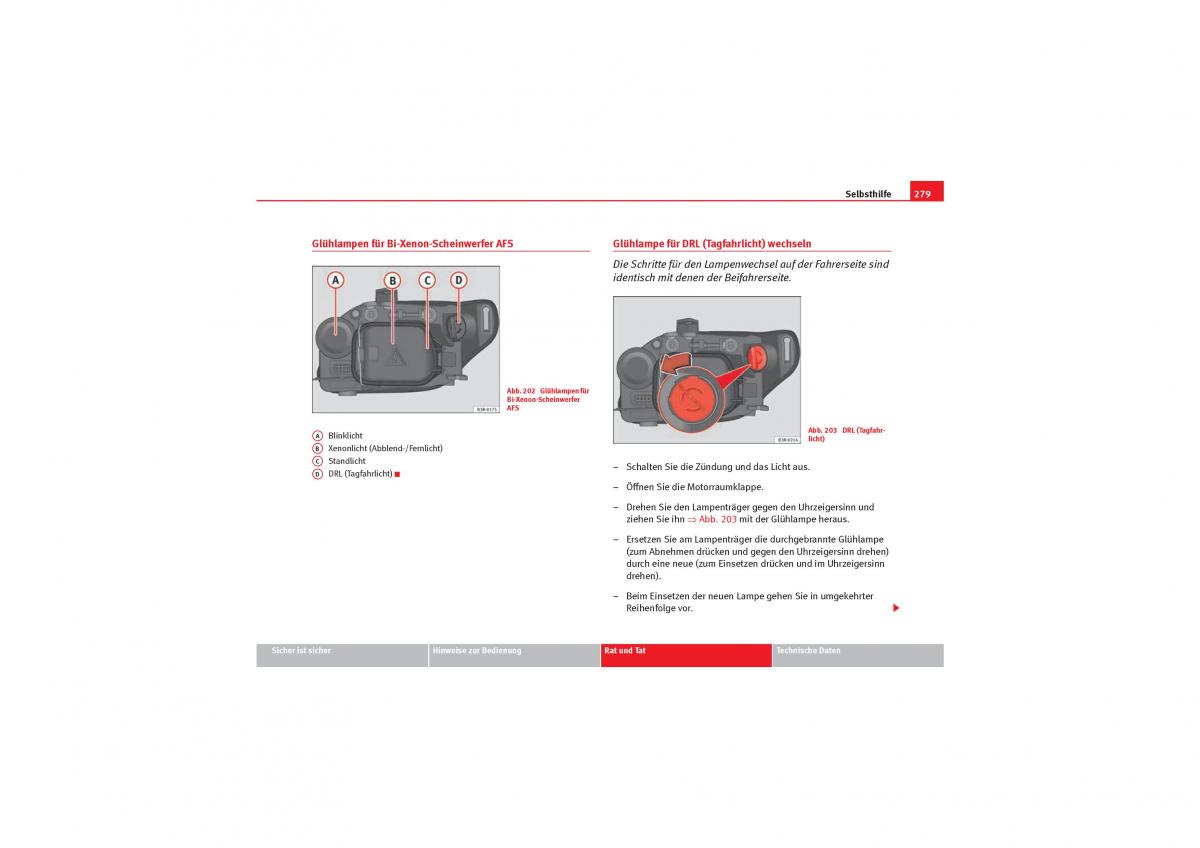 Seat Exeo Handbuch / page 281