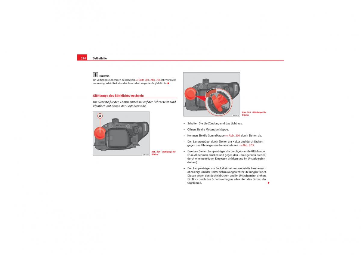 Seat Exeo Handbuch / page 282