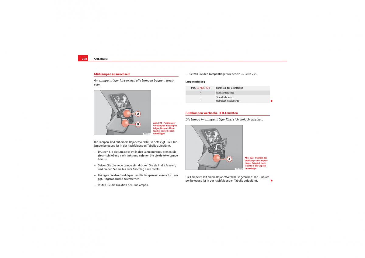 Seat Exeo Handbuch / page 292