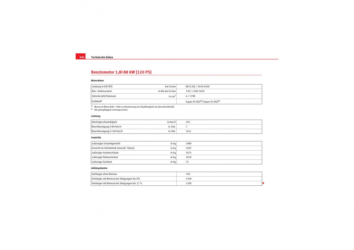 Seat Exeo Handbuch / page 308