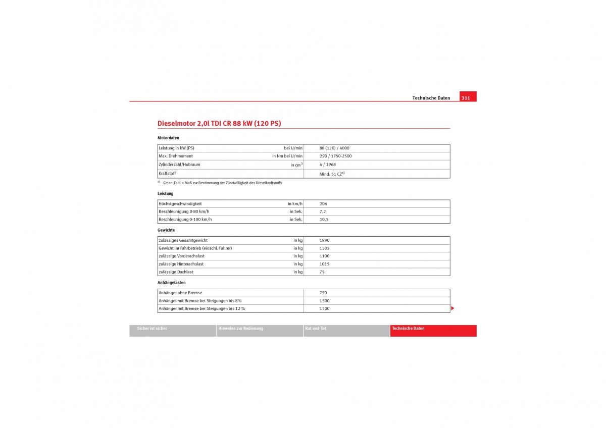 Seat Exeo Handbuch / page 313