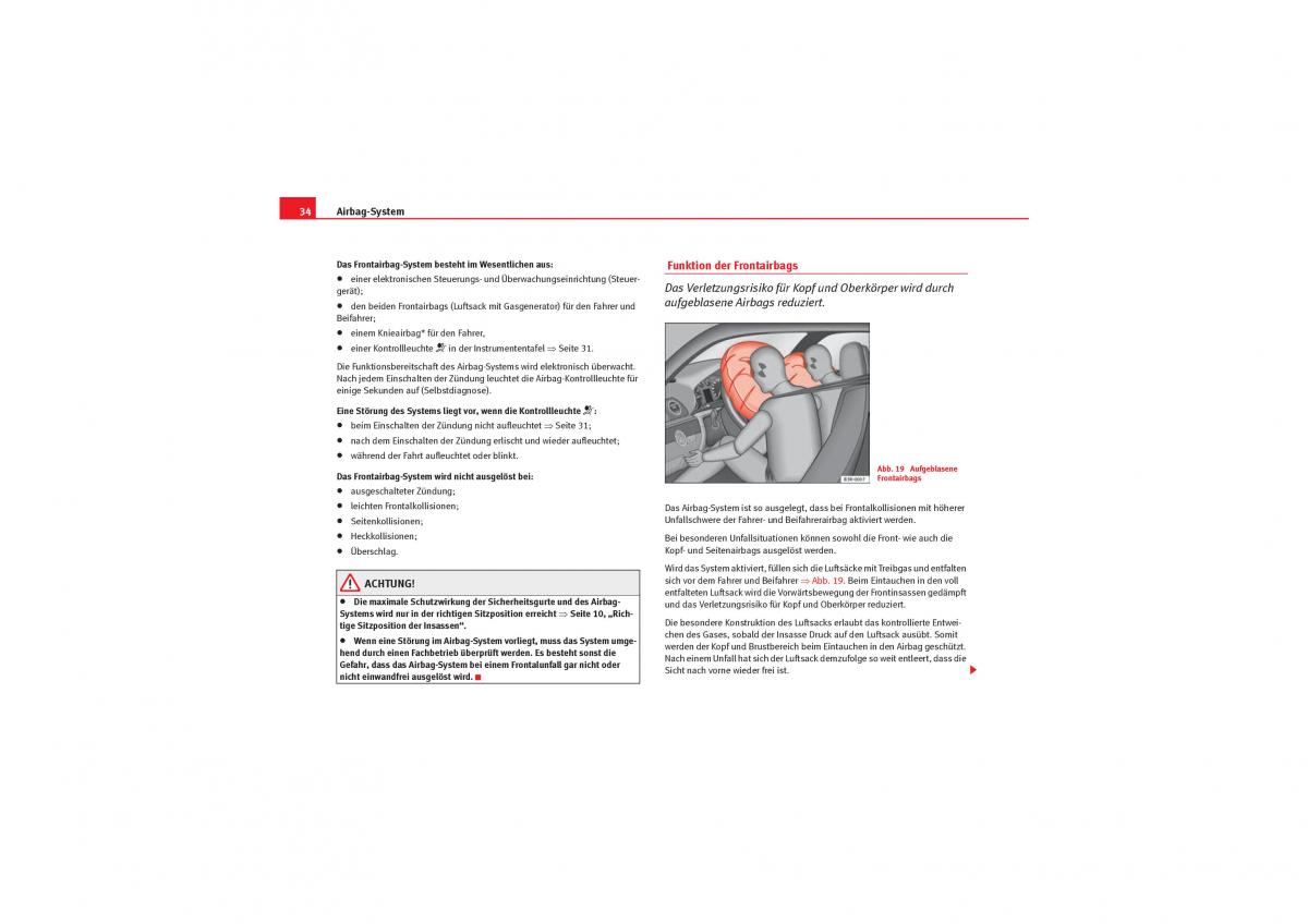 Seat Exeo Handbuch / page 36