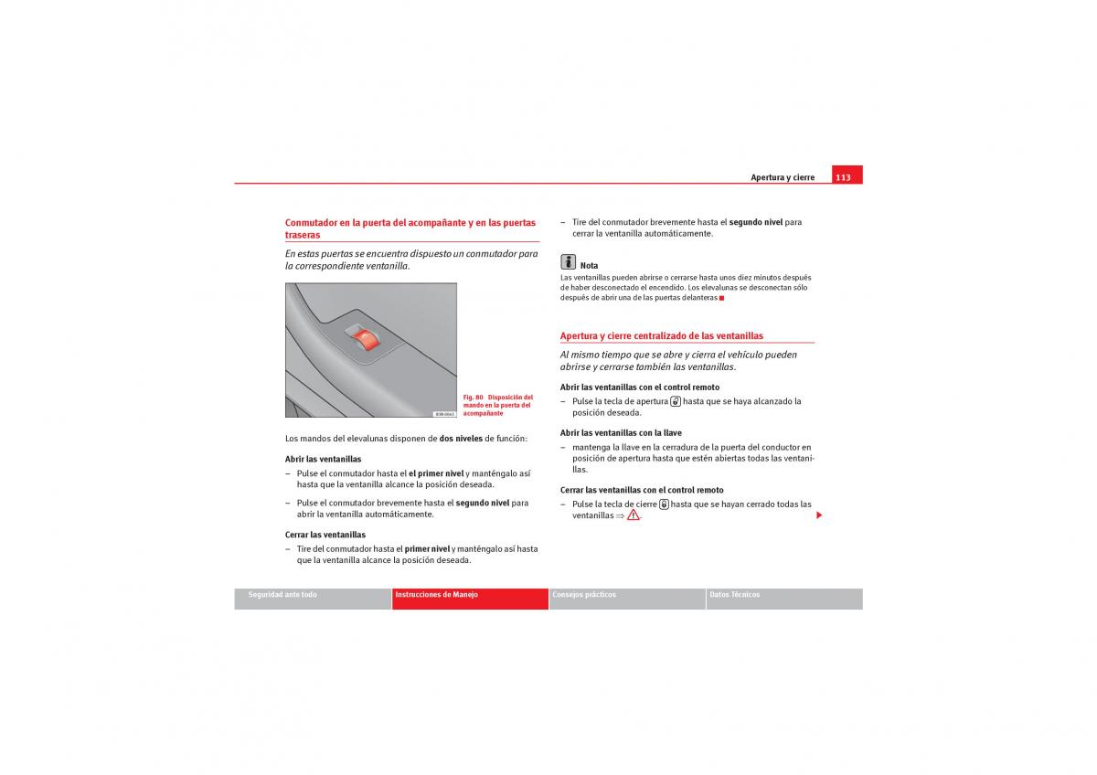 Seat Exeo manual del propietario / page 115