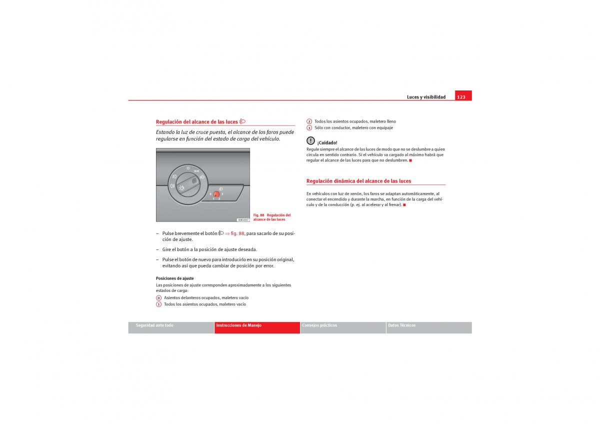 Seat Exeo manual del propietario / page 125