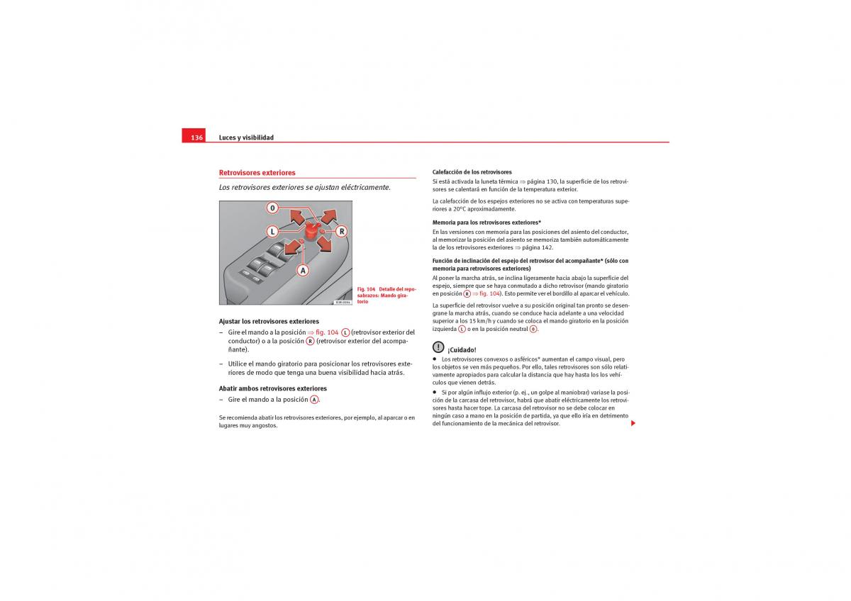 Seat Exeo manual del propietario / page 138