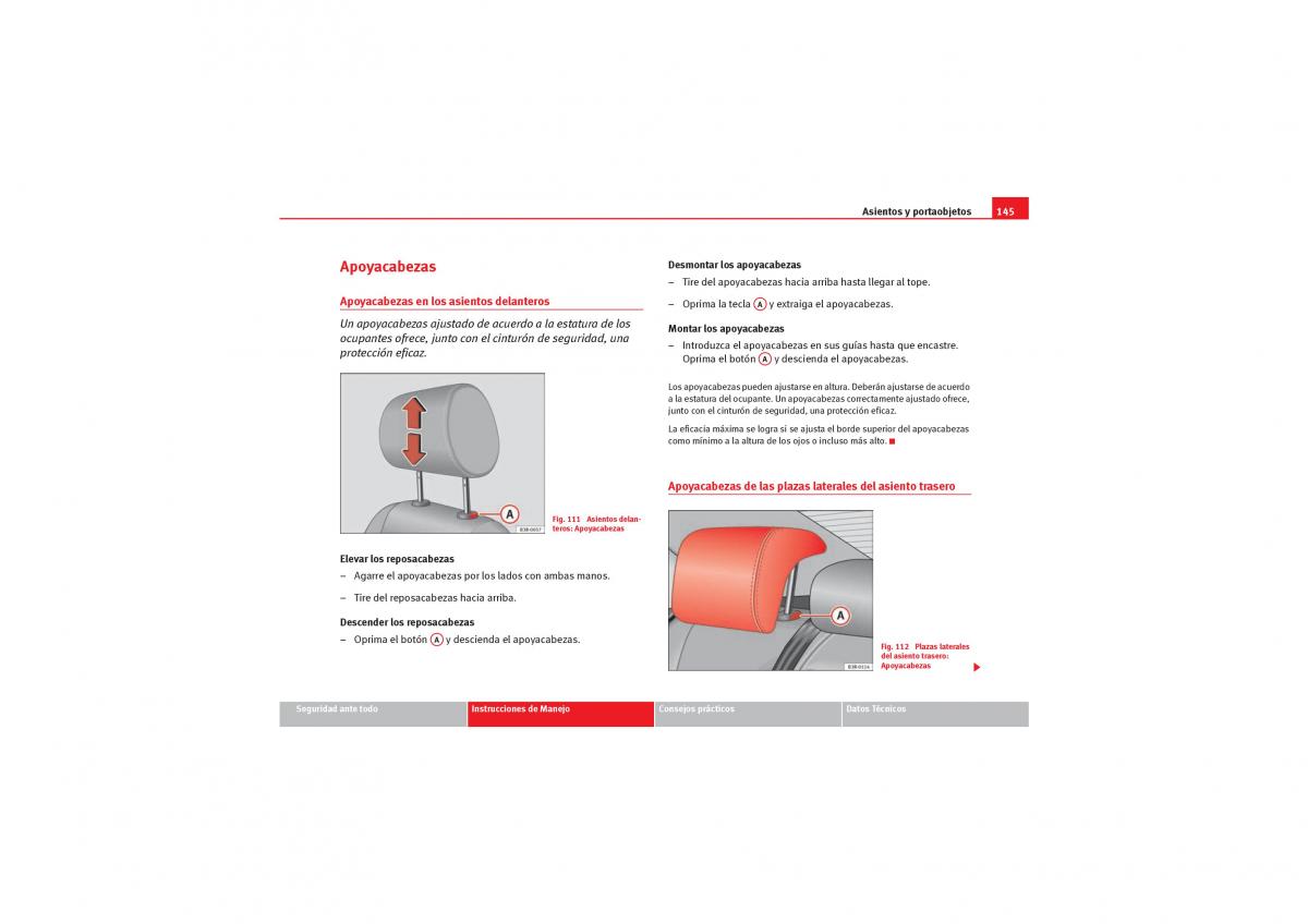 Seat Exeo manual del propietario / page 147