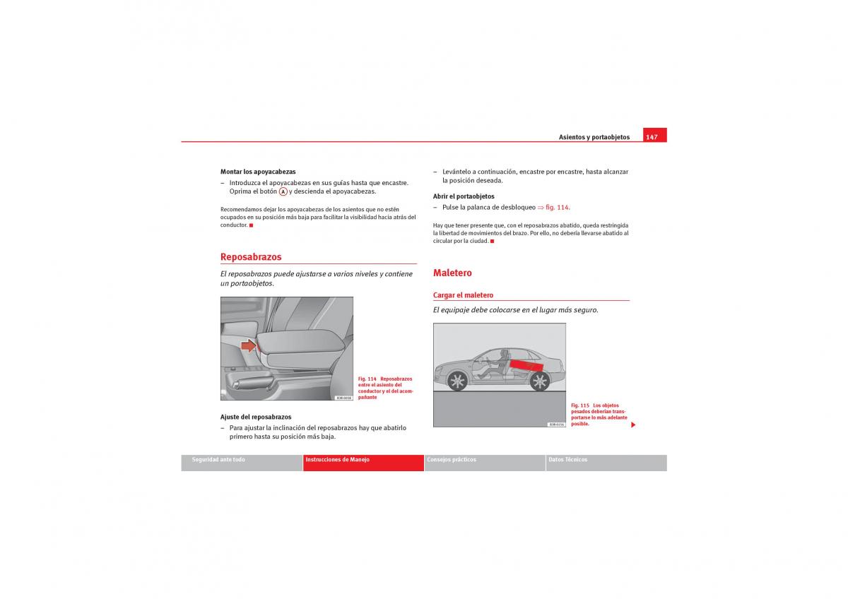 Seat Exeo manual del propietario / page 149