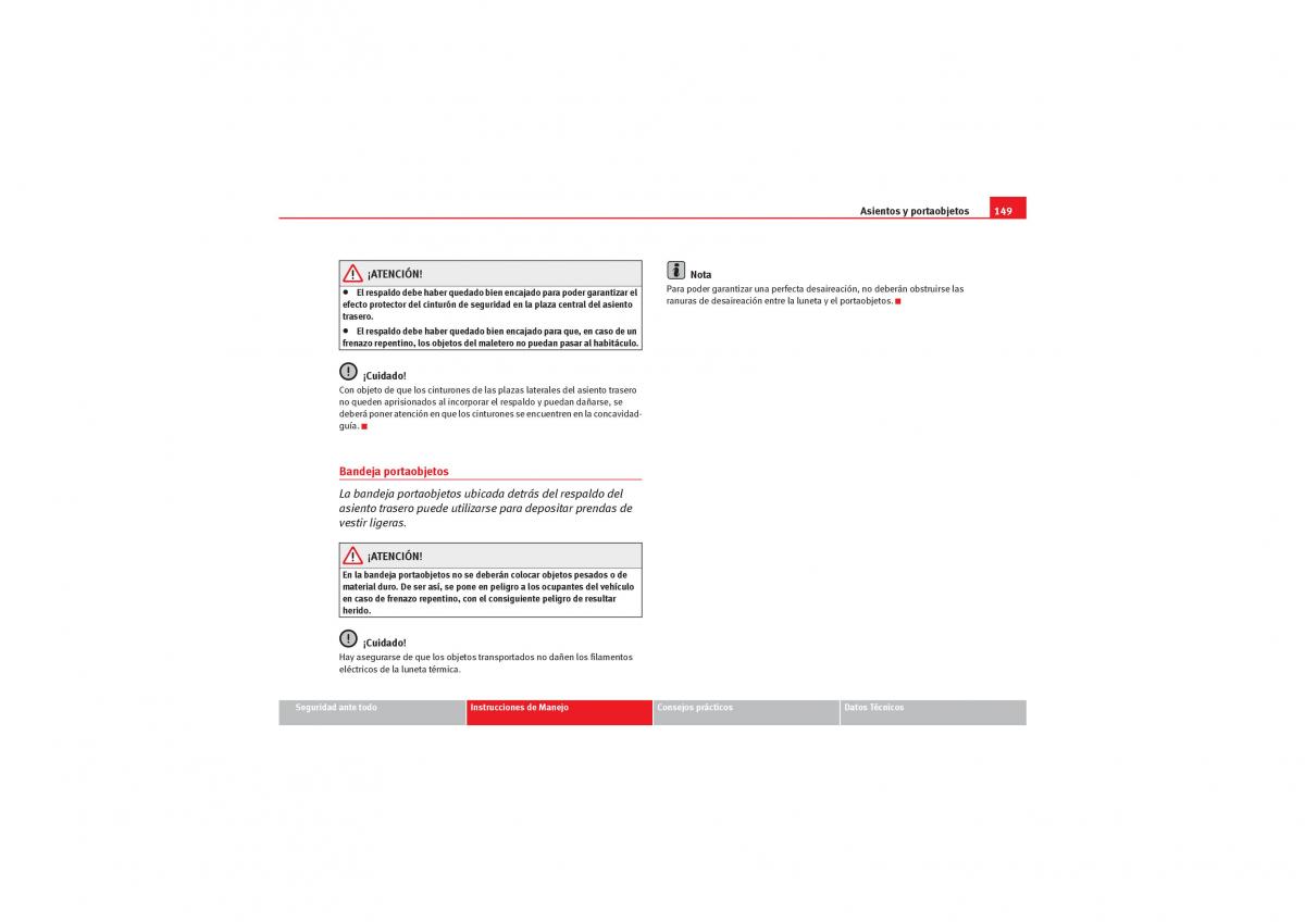 Seat Exeo manual del propietario / page 151