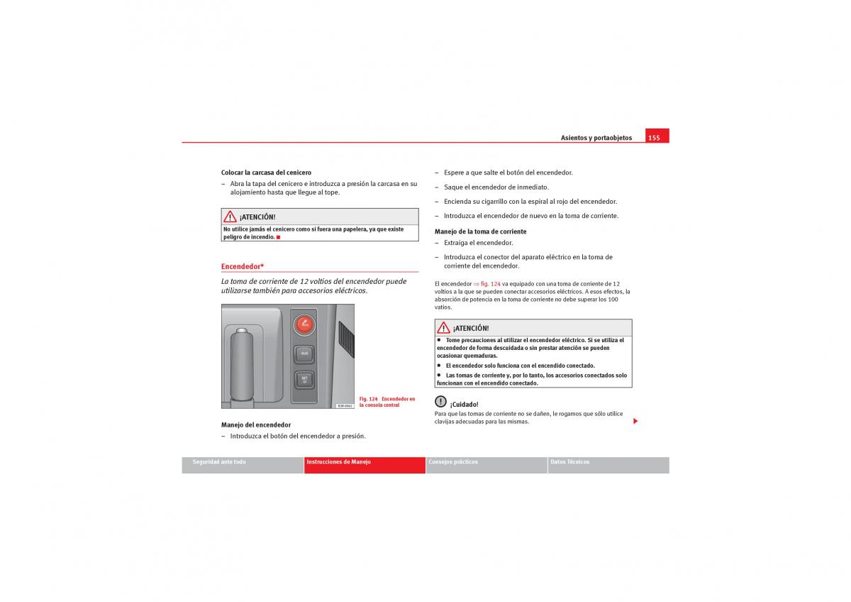 Seat Exeo manual del propietario / page 157