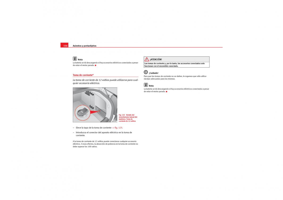 Seat Exeo manual del propietario / page 158