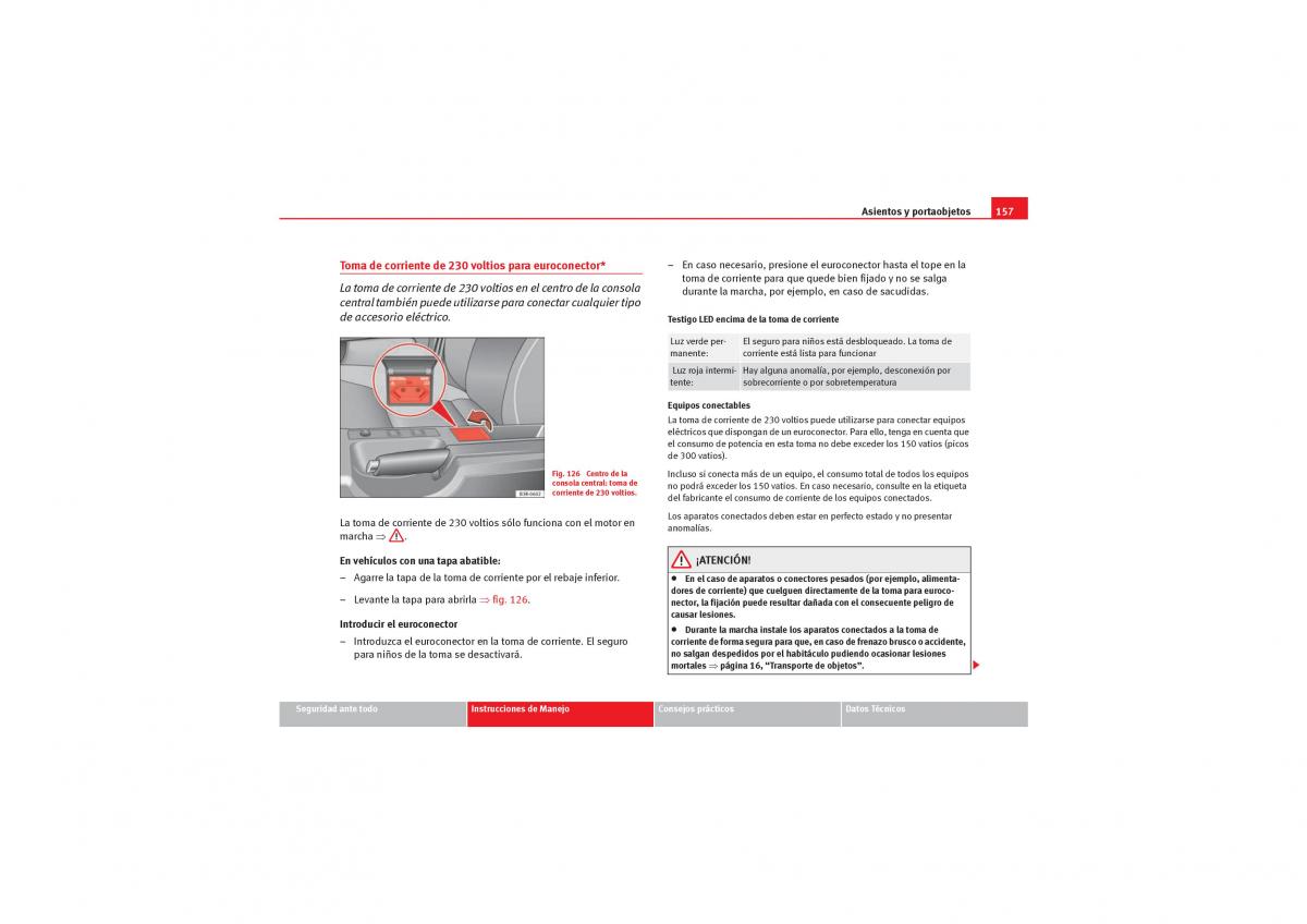 Seat Exeo manual del propietario / page 159