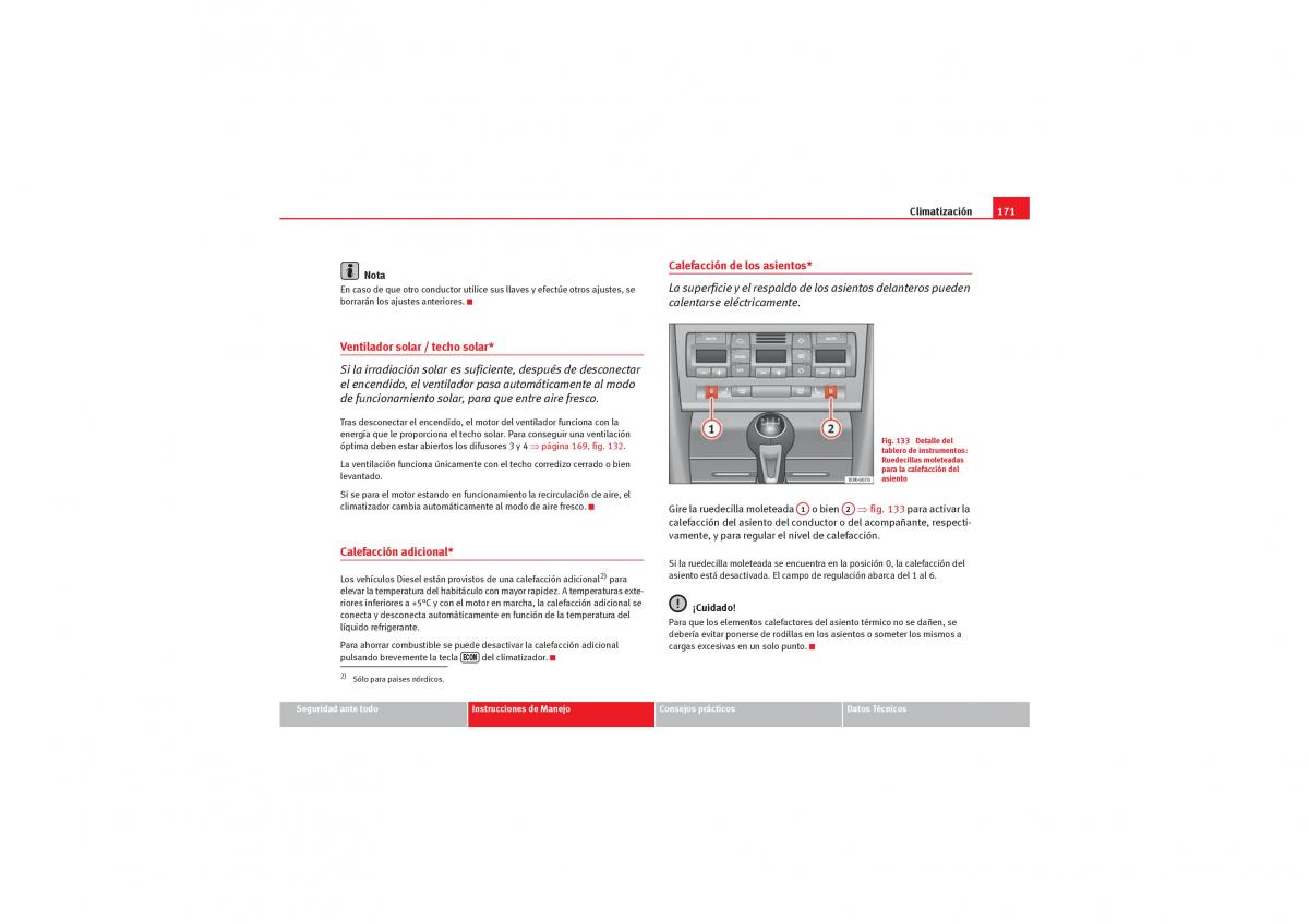 Seat Exeo manual del propietario / page 173