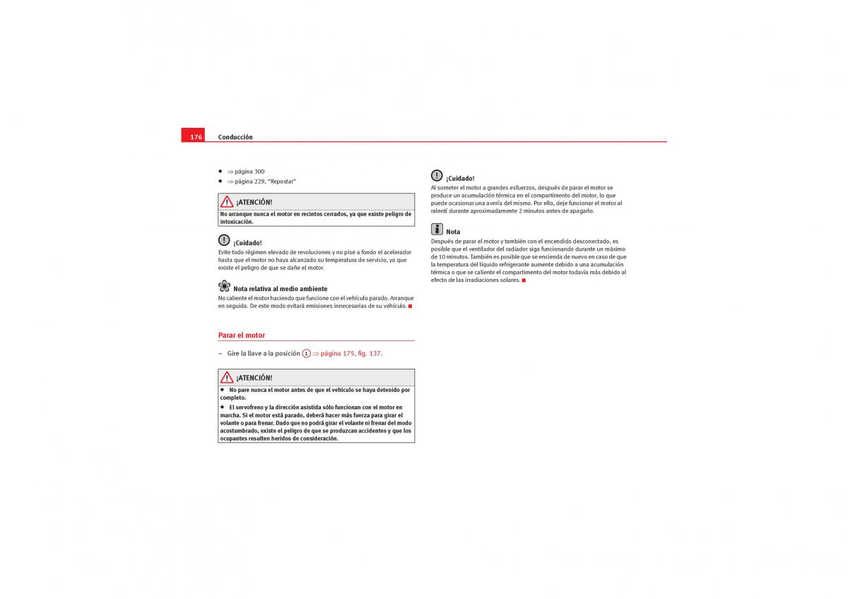 Seat Exeo manual del propietario / page 178