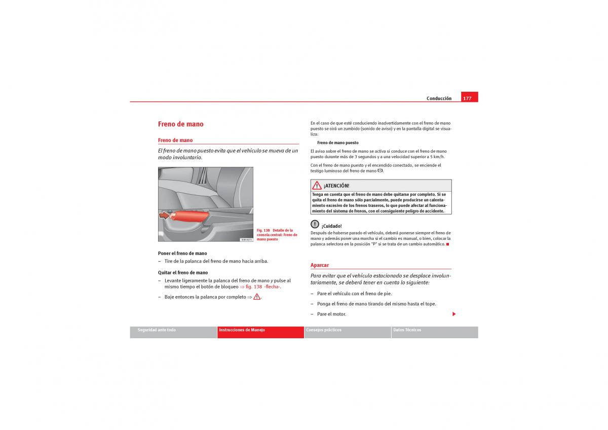 Seat Exeo manual del propietario / page 179