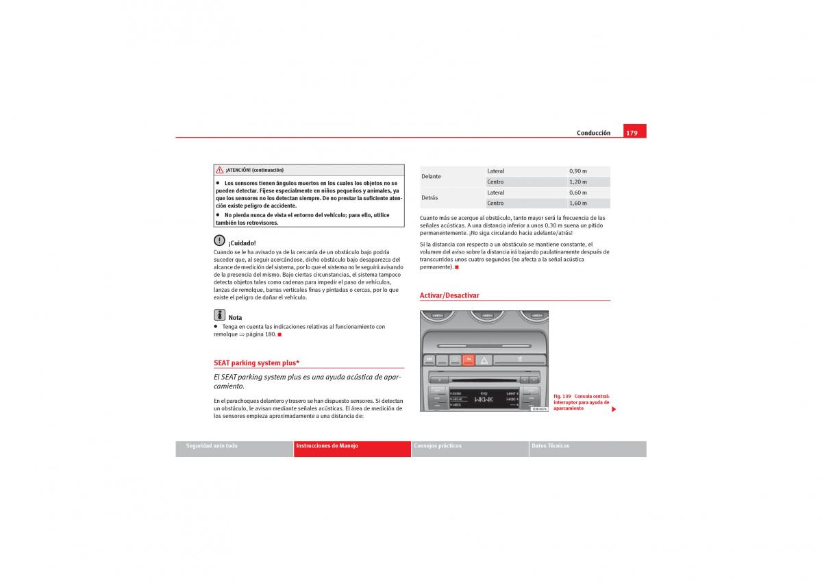 Seat Exeo manual del propietario / page 181