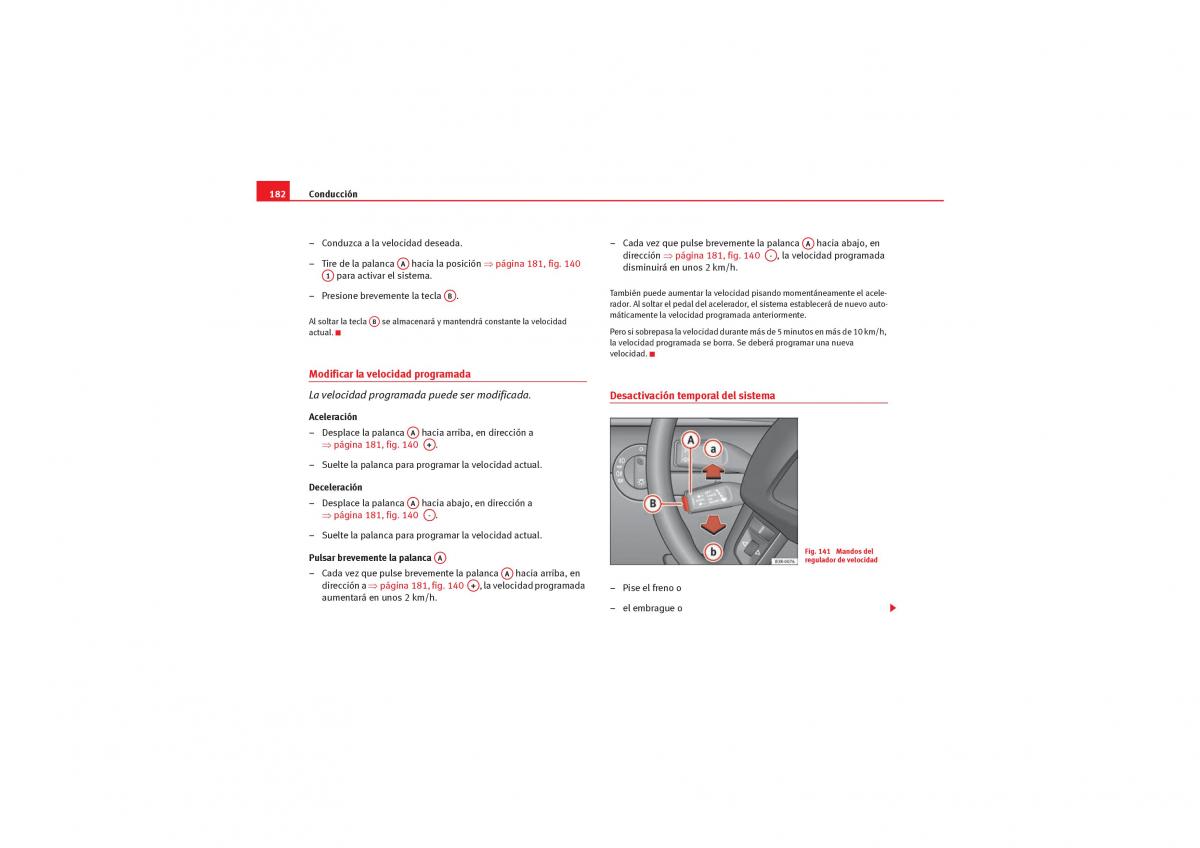 Seat Exeo manual del propietario / page 184