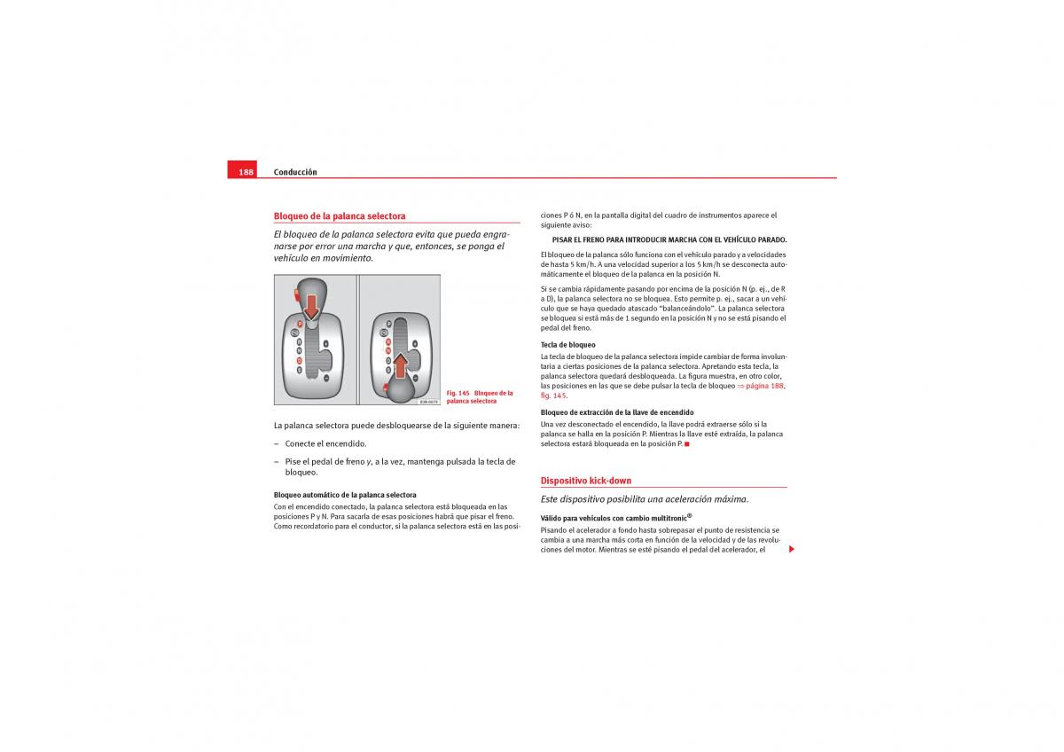 Seat Exeo manual del propietario / page 190