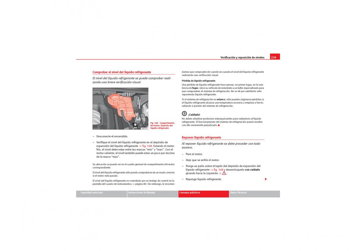 Seat Exeo manual del propietario / page 241