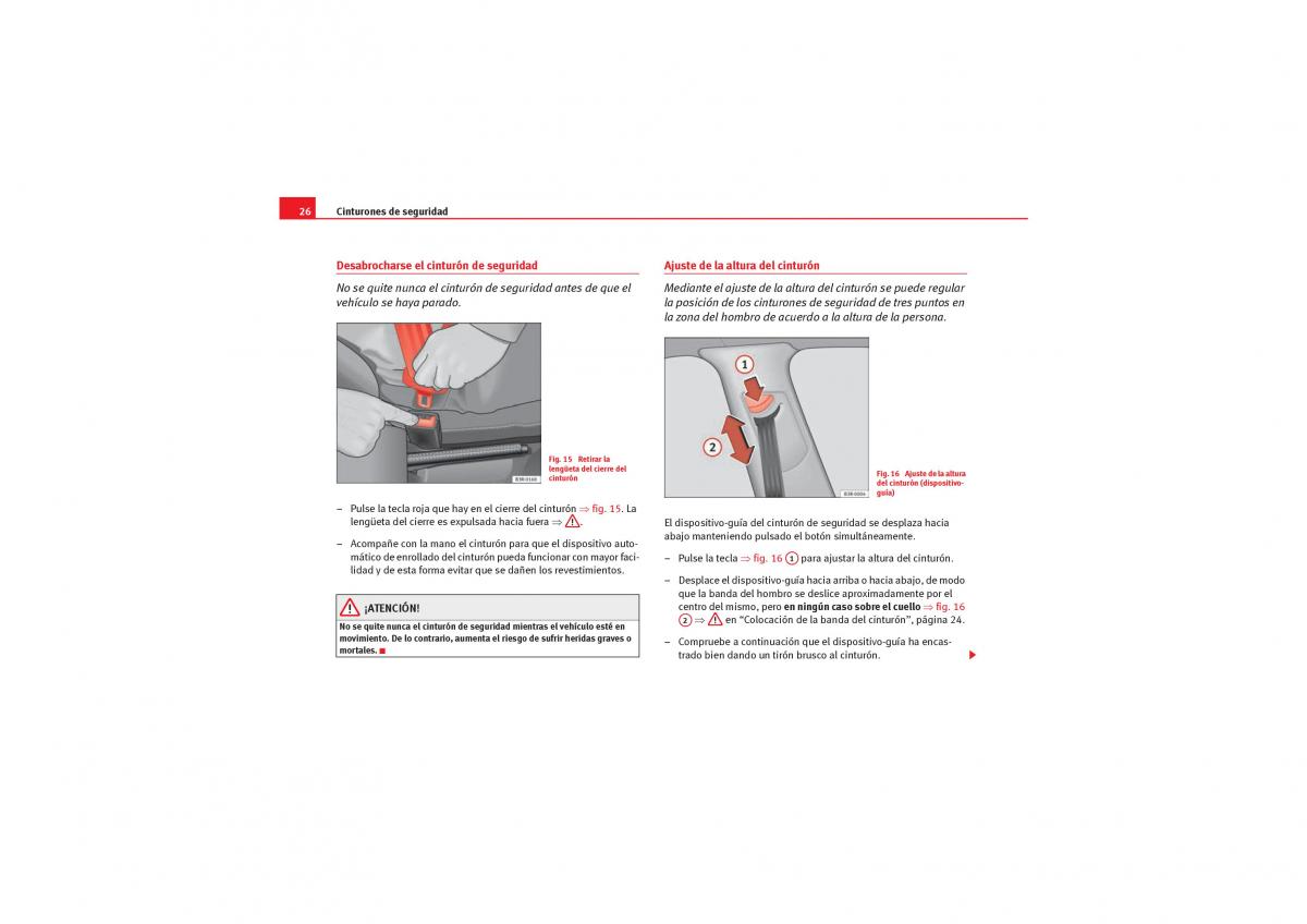 Seat Exeo manual del propietario / page 28