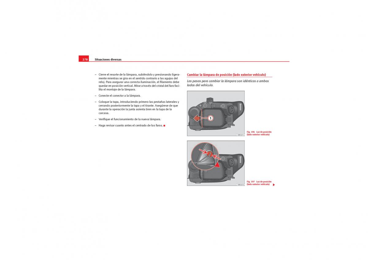 Seat Exeo manual del propietario / page 280