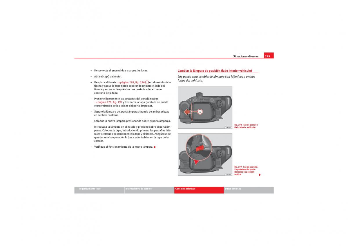 Seat Exeo manual del propietario / page 281