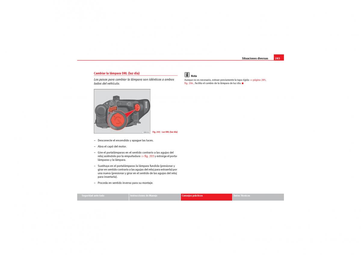 Seat Exeo manual del propietario / page 285