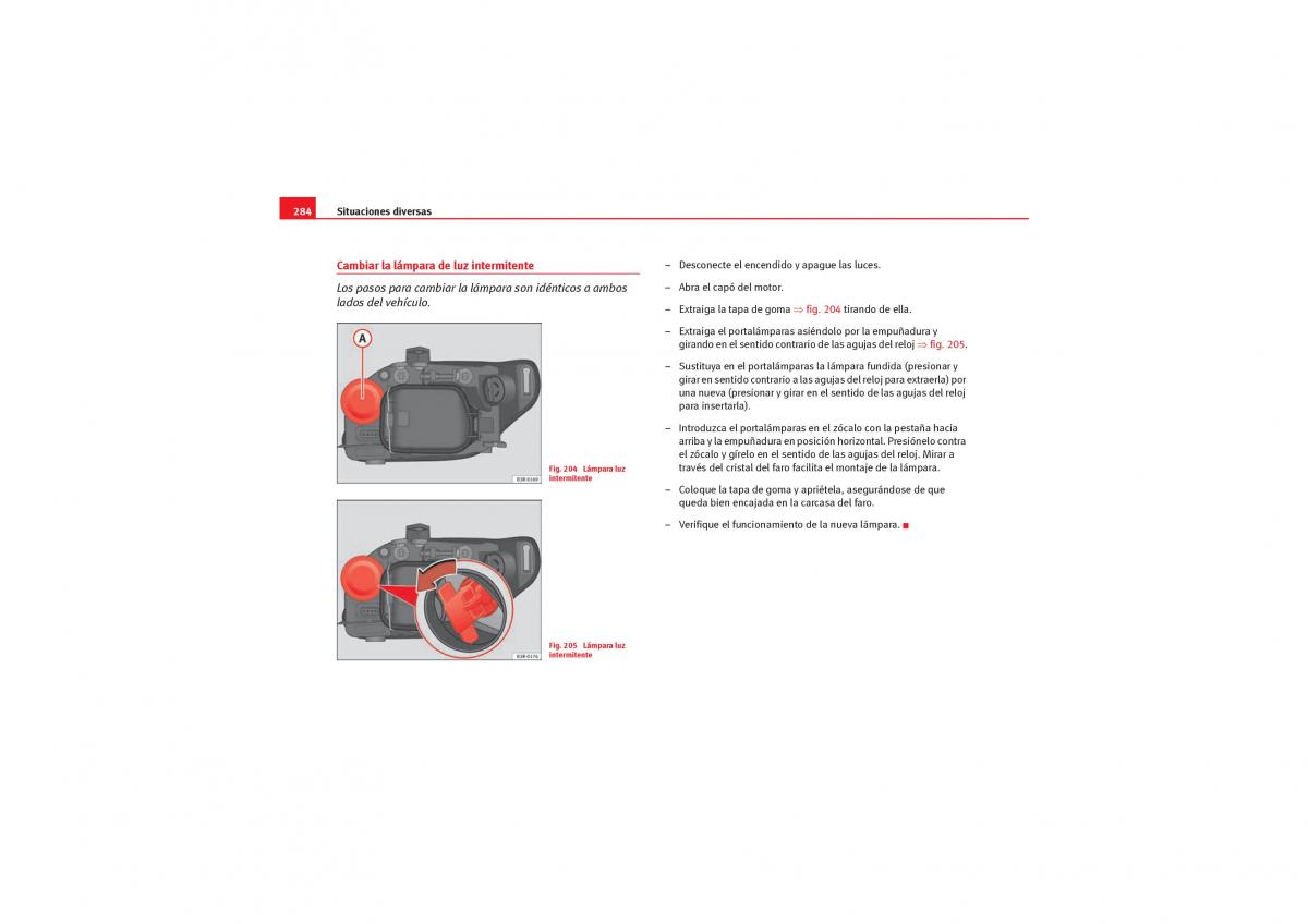 Seat Exeo manual del propietario / page 286