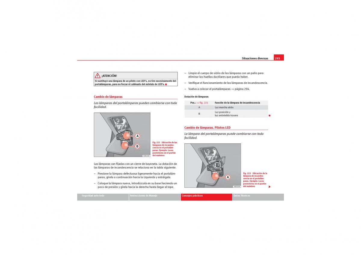 Seat Exeo manual del propietario / page 295