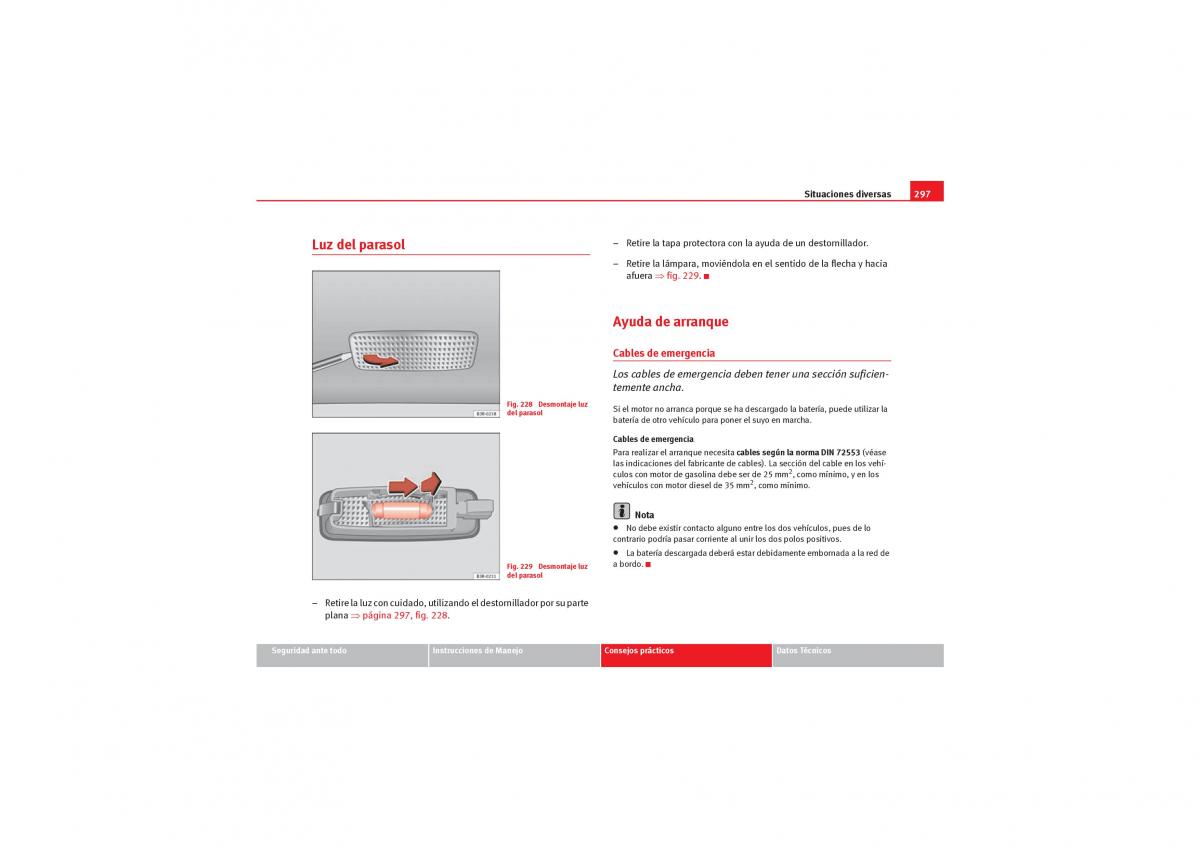 Seat Exeo manual del propietario / page 299