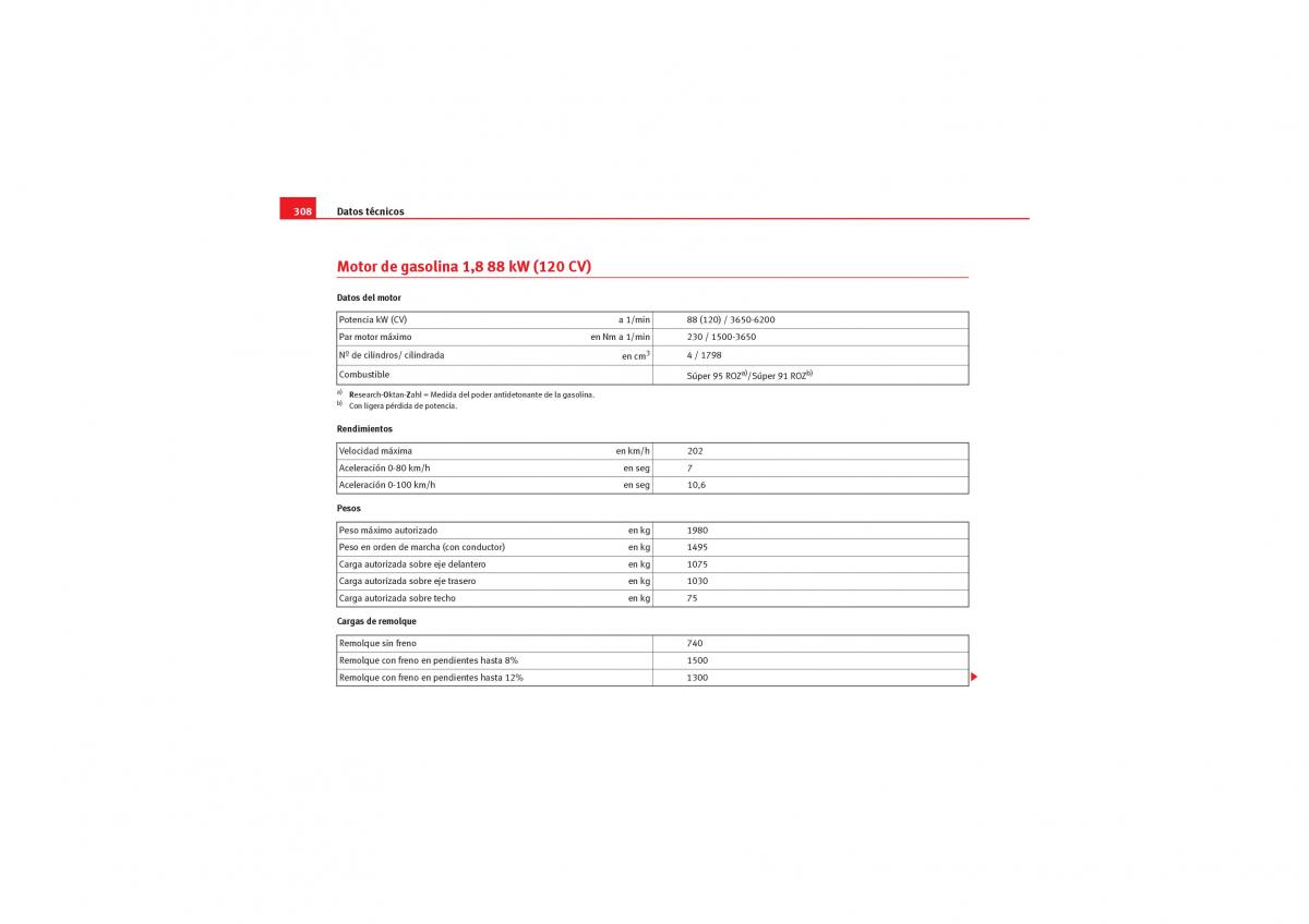 Seat Exeo manual del propietario / page 310