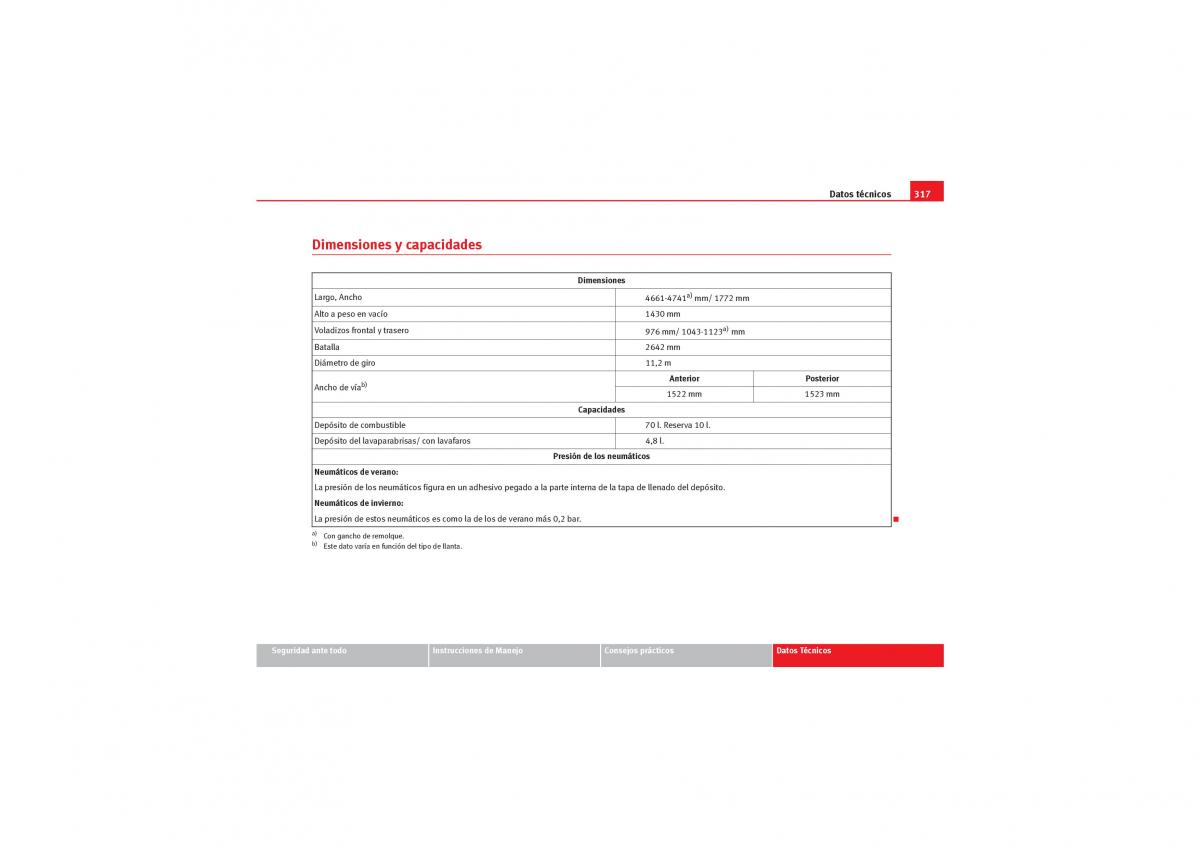 Seat Exeo manual del propietario / page 319