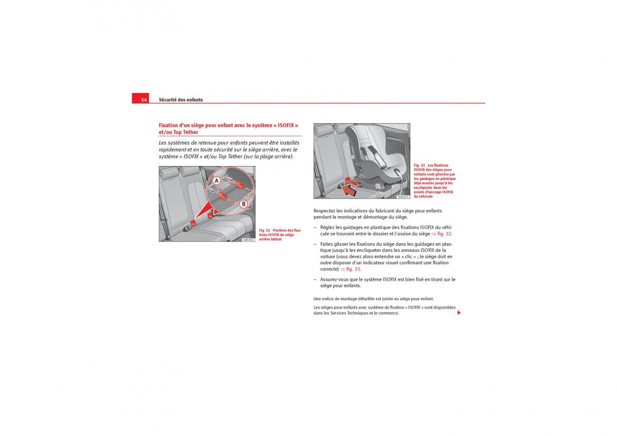 Seat Exeo manuel du proprietaire / page 56