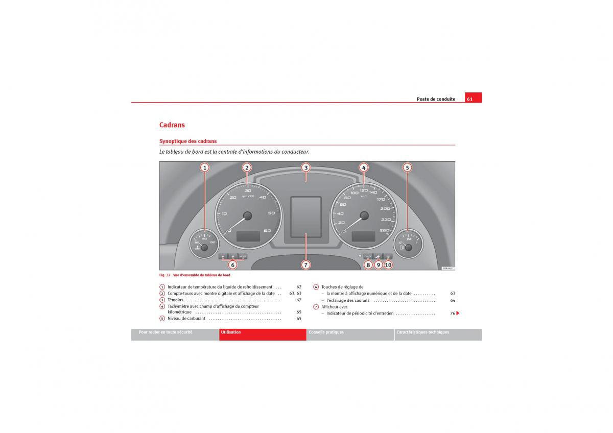 Seat Exeo manuel du proprietaire / page 63