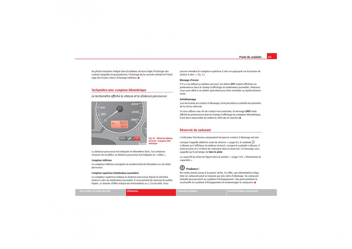 Seat Exeo manuel du proprietaire / page 67