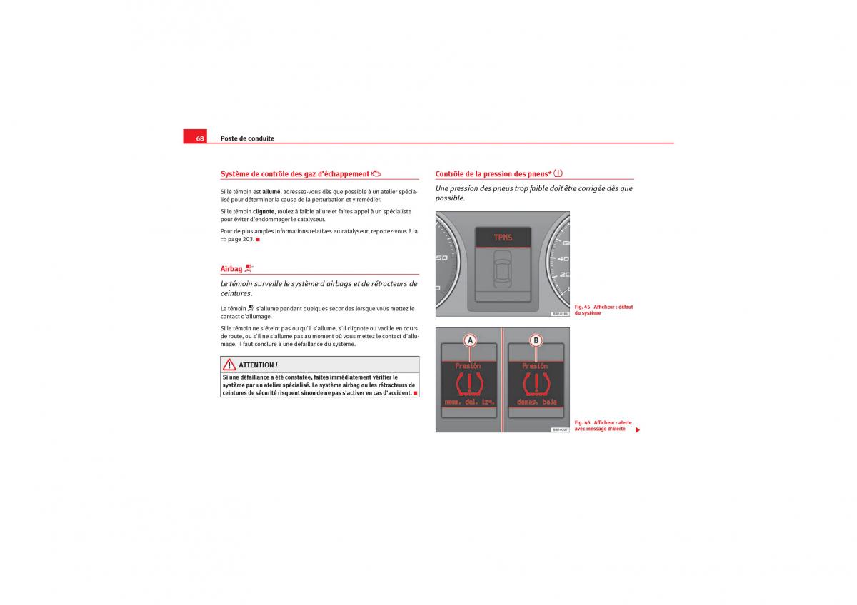 Seat Exeo manuel du proprietaire / page 70