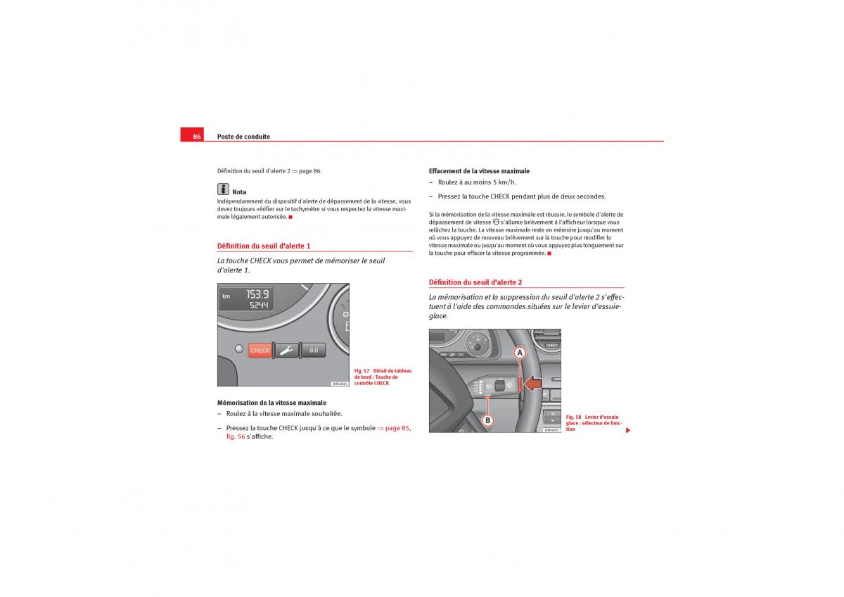 Seat Exeo manuel du proprietaire / page 88