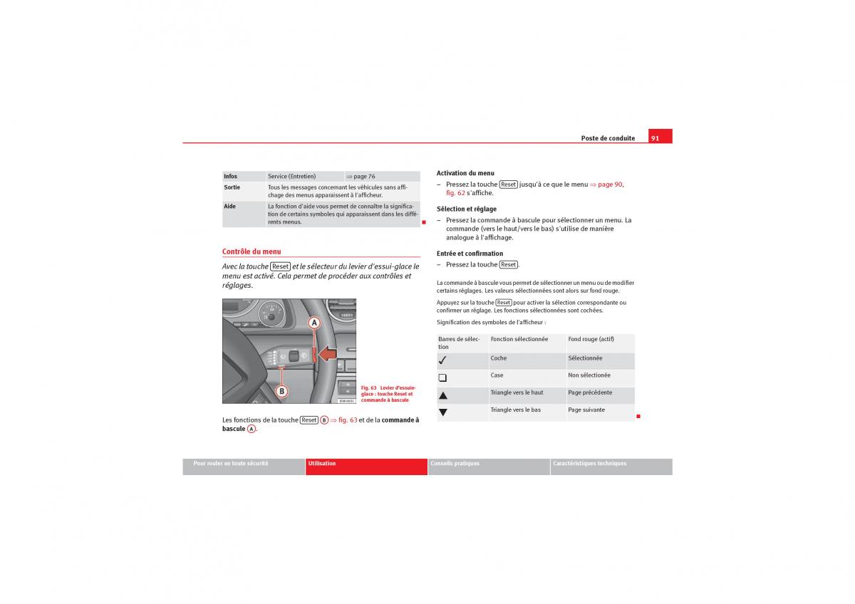 Seat Exeo manuel du proprietaire / page 93