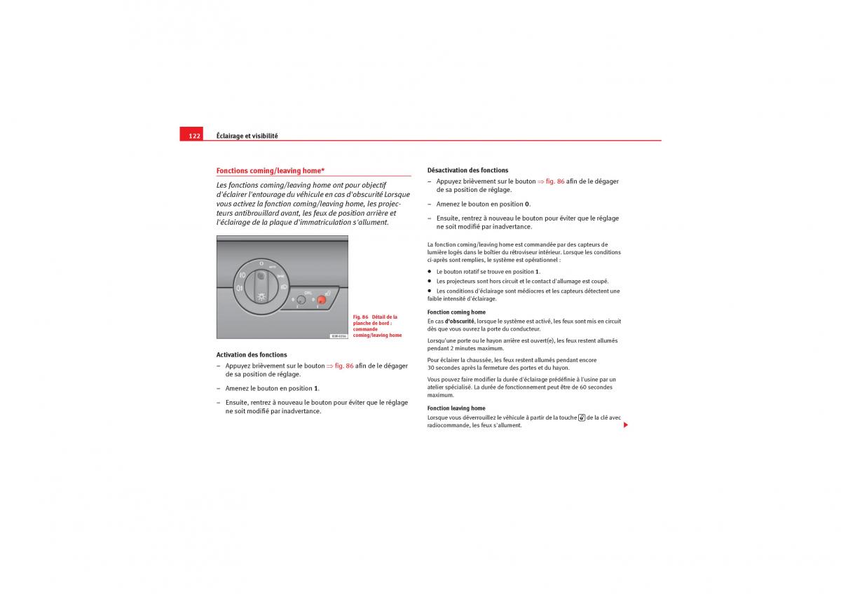 Seat Exeo manuel du proprietaire / page 124