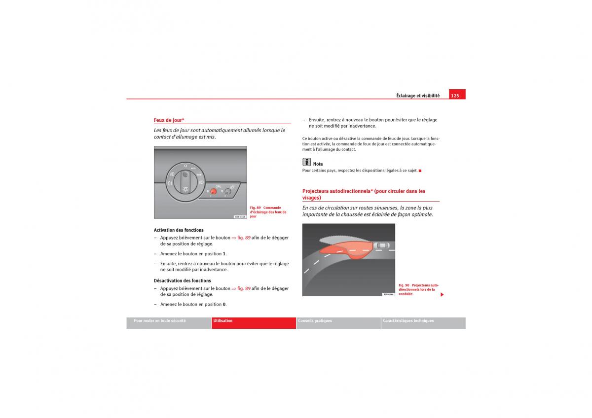 Seat Exeo manuel du proprietaire / page 127