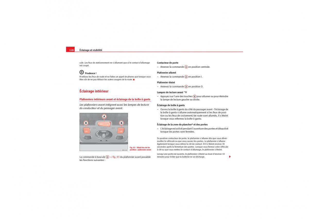 Seat Exeo manuel du proprietaire / page 130