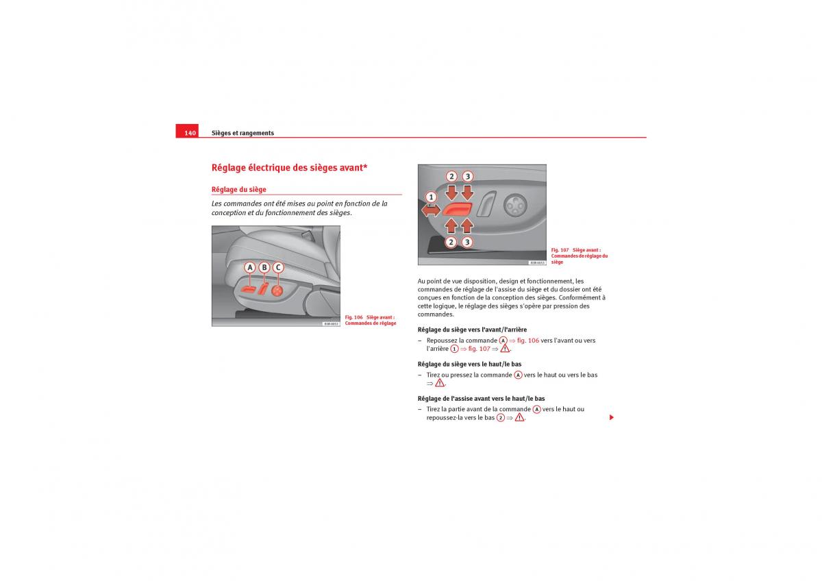 Seat Exeo manuel du proprietaire / page 142