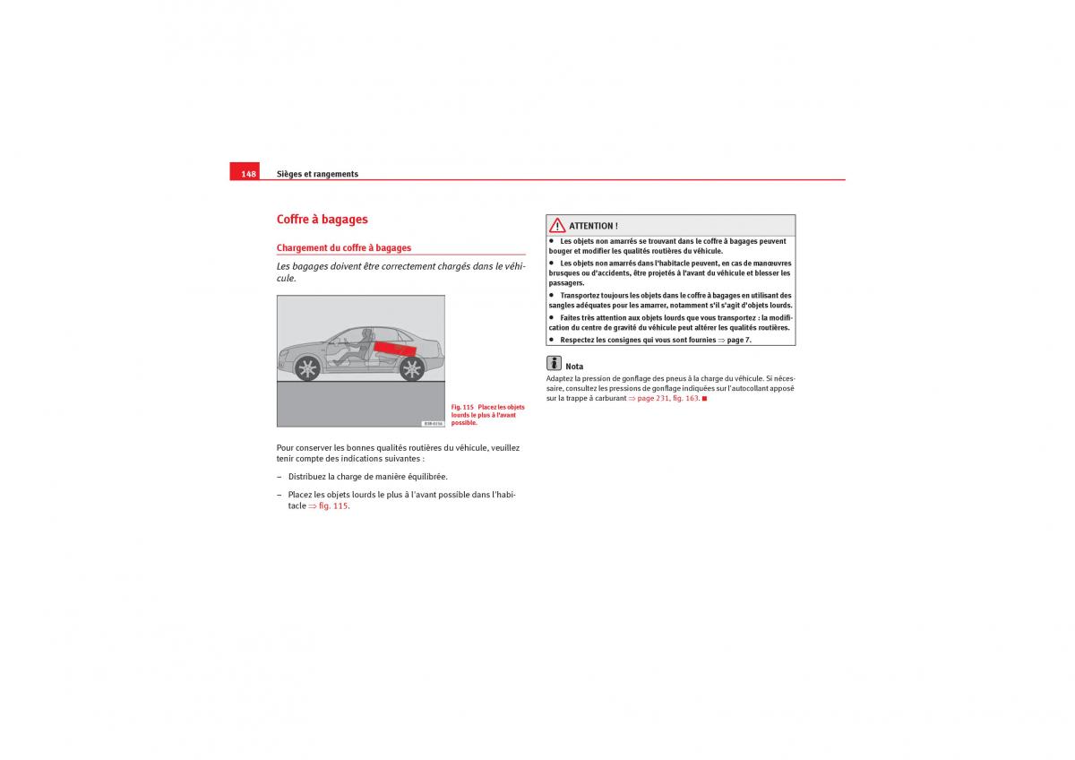 Seat Exeo manuel du proprietaire / page 150