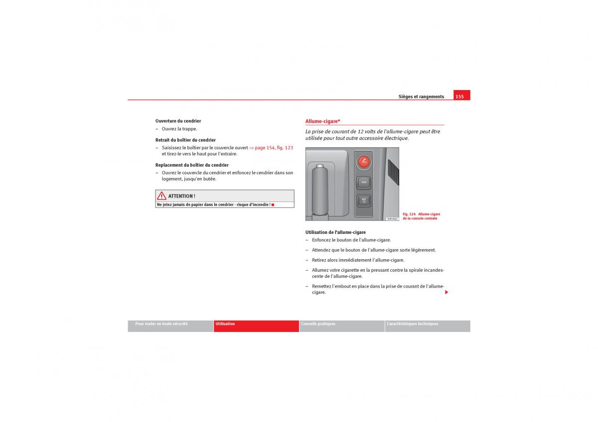 Seat Exeo manuel du proprietaire / page 157