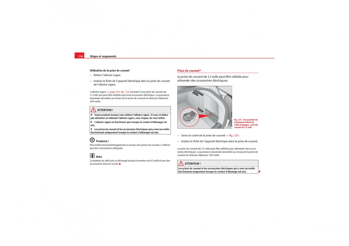 Seat Exeo manuel du proprietaire / page 158