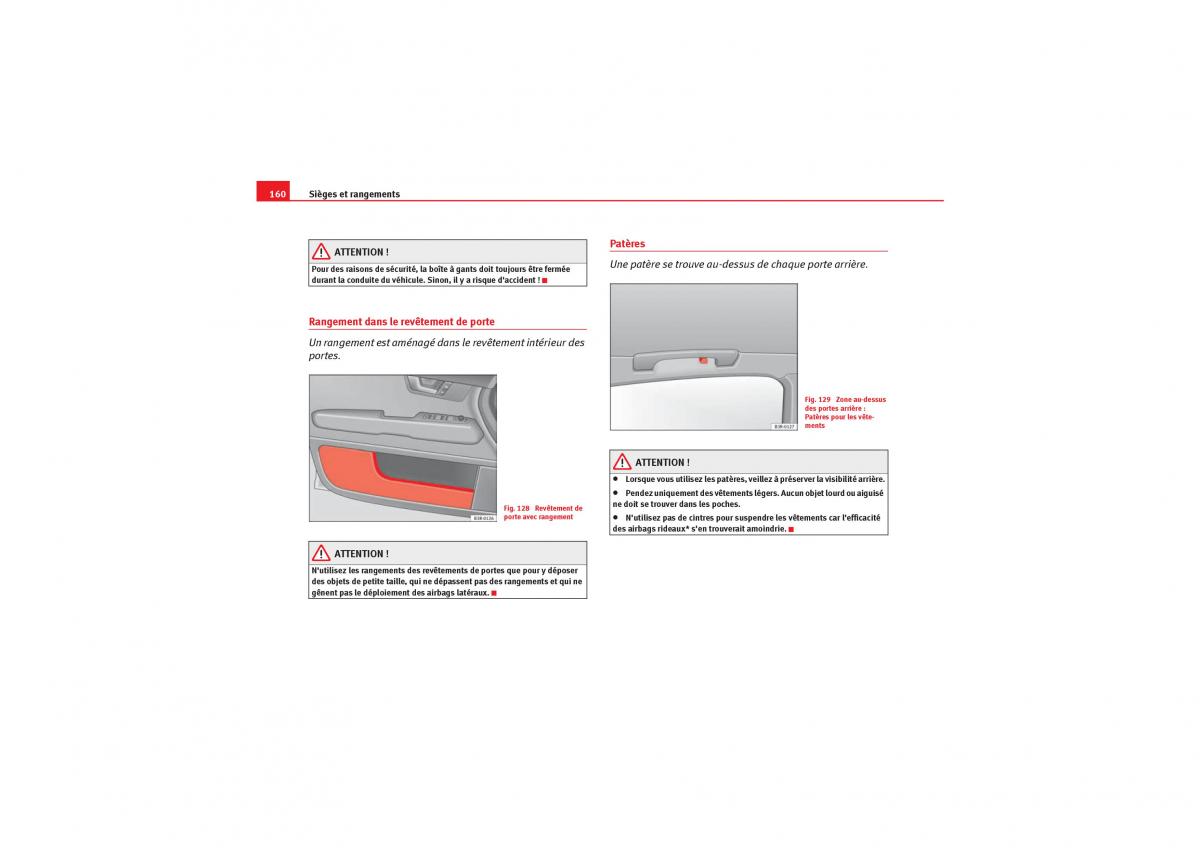 Seat Exeo manuel du proprietaire / page 162